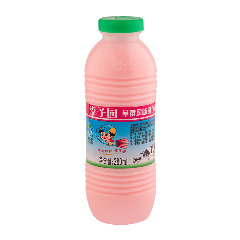草(cǎo)莓风味乳饮料，单瓶净含量280ml
